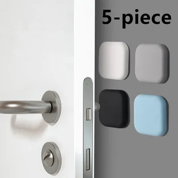 5 Шт Силиконовая Пробка Дверные Наклейки Для Отключения Звука Deurstopper Защита Porte Pad Дверная Пробка Силиконовая Резиновая Фурнитура Бампер Настенный Коврик