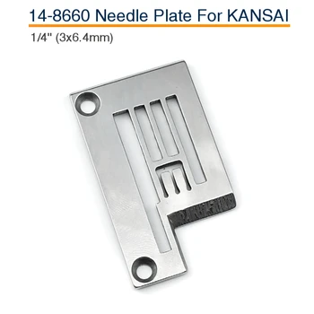 14-8660 Горловинная пластина подходит для промышленной блокировки швейной машины KANSAI SPECIAL WX8803F/V7003F (Flatlock) 1/4 дюйма 6,4 мм