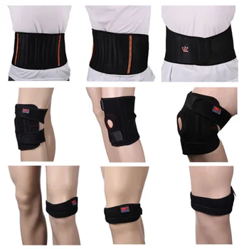 Магнитные наколенники Открытый спортивный бандаж Защита пояса Защита колена с магнитной полосой с отверстием Защита колена Защита бедра