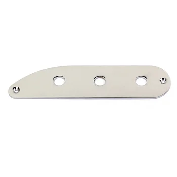 Металлическая пластина управления мостовым переключателем электрогитары с 3 отверстиями для стильной бас-гитары GE214 (серебристый)