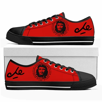 Кроссовки с низким Берцем Che Guevara Мужские Женские Подростковые Парусиновые Кроссовки Высокого Качества Повседневная Обувь на Заказ По Индивидуальному Заказу DIY Shoe