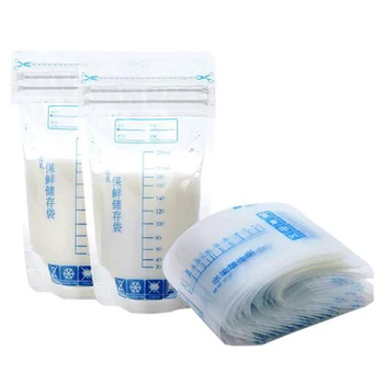 30 Шт. Детские сумки для хранения грудного молока 250 мл, Безопасные для здоровья, для замораживания материнского молока, Сумки для кормления, Сумка для хранения молока для младенцев