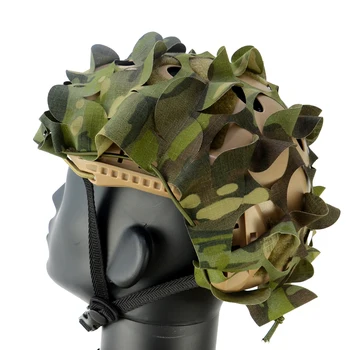 Быстрая ткань для тактического шлема Армейский вентилятор Оборудование для игрового поля CS 3D тактический шлем камуфляжная ткань для шлема