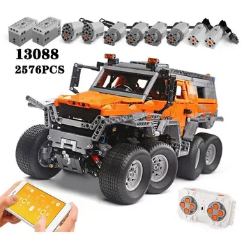 Строительный блок 13088 Супер спортивный автомобиль Jeep 2576 шт., игрушка-конструктор высокой сложности для сборки, Рождественский подарок на День Рождения Для взрослого мальчика
