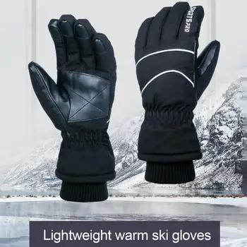 Зимние утепленные Лыжные перчатки с водонепроницаемым ветрозащитным сенсорным экраном, перчатки для катания на лыжах и сноуборде для мужчин и женщин, перчатки для езды на мотоцикле