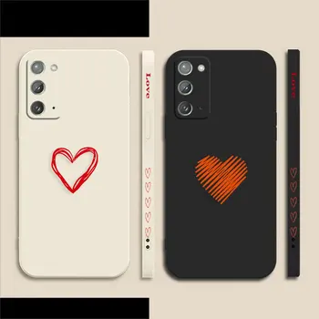 Чехол для телефона с Любящим Сердцем Samsung A70 A60 A40 A30 A20S A20 A10S A10 Note 20 10 M33 M32 Pro Plus Lite Ultra 4G 5G Чехол Funda