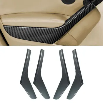 Для VW Golf 6 MK6 2010 2011 2012 2013 ABS Текстура из углеродного волокна Внутренняя дверь Подлокотник Тяговая ручка Полоски Крышка Защитная отделка
