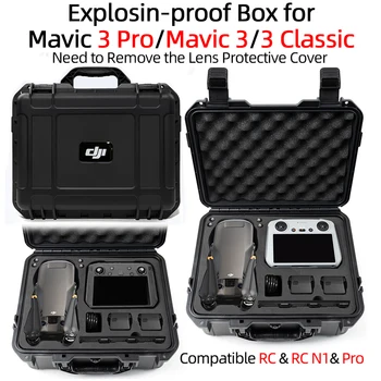Для DJI Mavic3 Pro коробка для хранения дрона Mavic 3/3 Classic аксессуары для дрона взрывозащищенная коробка все три пульта дистанционного управления u