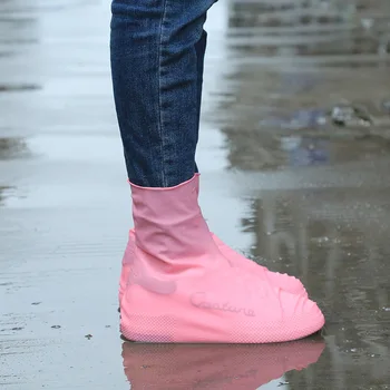 Новые непромокаемые ботинки, водонепроницаемые бахилы, Силиконовые унисекс, уличные водонепроницаемые нескользящие износостойкие многоразовые бахилы