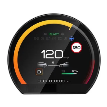 Автомобильная головка с ЖК-дисплеем, Мини-приборная панель Для Tesla Model 3 Y Speed Door Open Informatiom Car Meter