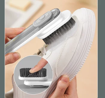 Щетка для обуви Многофункциональная щетка для обуви с жидкостью, щетка для стирки, бытовой пресс-инструмент для чистки обуви