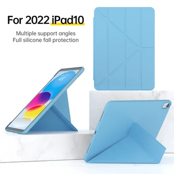 Для 2022 года Новый Apple iPad 10 10-го поколения Модели A2757 A2777 A2696 Детский планшет с Магнитным Складным Смарт-чехлом для iPad 10 9 дюймов