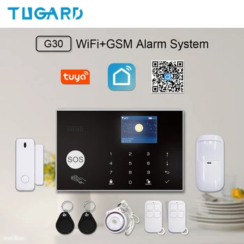 TUGARD G30 Tuya 433 МГц Беспроводной Комплект охранной сигнализации Работает С Alexa Google APP Пульт Дистанционного Управления WiFi GSM Домашняя Охранная Сигнализация