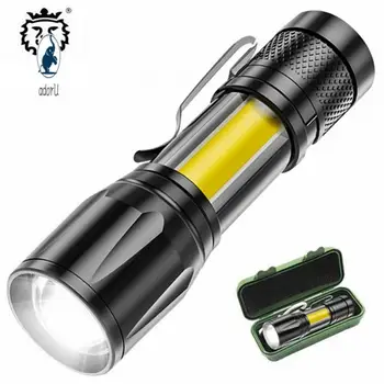 ATHENAFlashlight Перезаряжаемый светодиодный фонарик с зумом XP-G Q5 USB-фонарь Регулируемый Водонепроницаемый светодиодный светильник для кемпинга на открытом воздухе