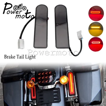 Светодиодная Лампа Заднего Фонаря Для Harley Touring Street Glide CVO FLTRUSE 14-19 Вставки Для Наполнения Седельной Сумки Поддержка Заднего Фонаря Run Brake