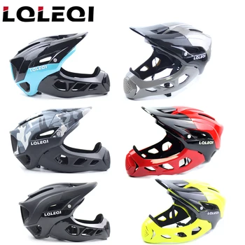 LQLEQI велосипедный шлем для верховой езды, интегральный полнолицевой шлем для езды по горной дороге, спортивная кепка для бега по пересеченной местности, мужская легкая 58-62 см
