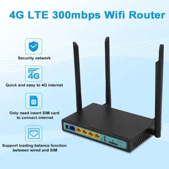 3G 4G Lte Модем Беспроводной WiFi Маршрутизатор 300 Мбит/с QCA9531 Чип Слот для SIM-карты с высоким Коэффициентом усиления 5dBi Всенаправленная Антенна WE2416