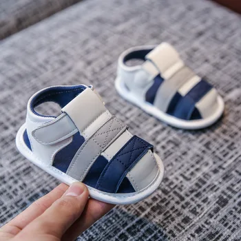 Модные летние сандалии для маленьких девочек и мальчиков, обувь для новорожденных, Повседневная нескользящая обувь с мягкой подошвой, предварительно ходунки