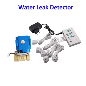 датчик утечки воды, детектор фугасов для агуа tuberias DN15 DN20, латунный умный клапан с функцией самоконтроля и датчик воды