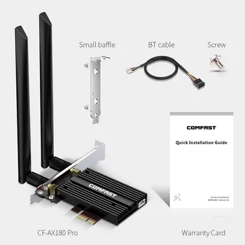Wifi 6 1800 Мбит/с PCI-E bluetooth Wi-Fi адаптер 802.11ac Двухдиапазонный 2,4 G/5G PCI express Беспроводная Сетевая карта антенна для Win 10 11