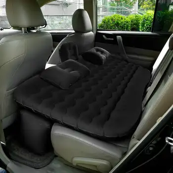 Универсальная Автомобильная Надувная надувная кровать с Сиденьем, Насос для отдыха, Кемпинга, Сна, Черный