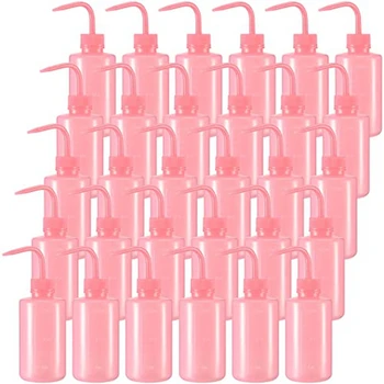 30 Шт 250 Мл Розовая Бутылочка для мытья Татуировок, Бутылочки для Выжимания с Узким Горлышком, Бутылочка для Полива Суккулентов, Бутылка для Разбрызгивания воды