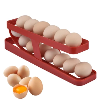 Автоматическая коробка для хранения яиц, диспенсер для скручивания яиц, Корзина, кухонный холодильник, контейнер для хранения яиц, шкаф, подставка для холодильника