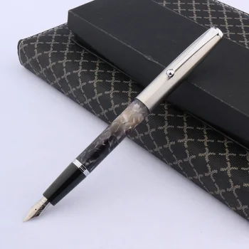 jinhao 51-Классическая гладкая ручка для письма из нержавеющей стали, черная, белая, серая, акриловая, авторучка, школьные офисные письменные принадлежности
