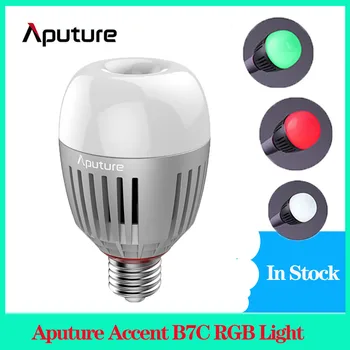 Aputure B7C RGB Умная светодиодная лампа CRI 2000K-10000 K с управлением приложением для фотосъемки для камеры фотографического освещения