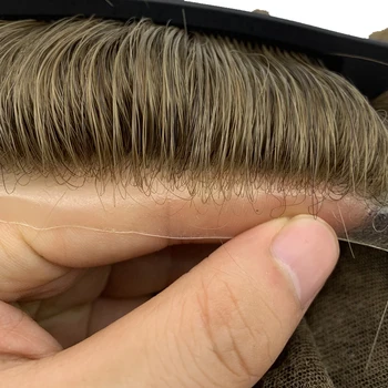 Замена мужского парика на женский из натуральных волос Any Coolor Men Toupees