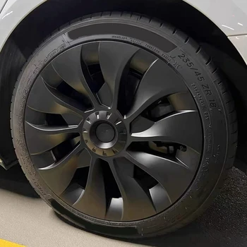 Модель 3 Крышка колеса 18 дюймов, крышка ступицы, полное покрытие, сменные аксессуары для Tesla Model 3 - матовый черный