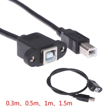 Удлинительный кабель для принтера USB 2.0 Type B От Мужчины к женщине Type B С Отверстиями для винтов Для крепления на панели Высокое Качество, Портативный И Практичный