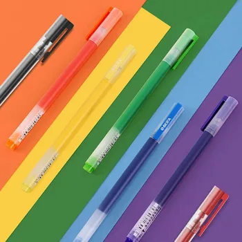 7шт Гелевая ручка 0,5 мм Набор цветных чернил Ручки Супер прочная красочная ручка для письма Офисные школьные канцелярские принадлежности