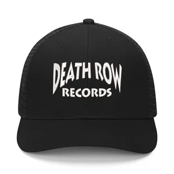Шляпа с вышивкой логотипа Death Row Records, Мужская Женская Спортивная бейсболка, хип-хоп, Дышащие Летние Головные уборы, Кепки с Логотипом на заказ