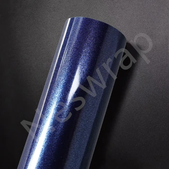 Высококачественная супер глянцевая металлическая пленка Galaxy blue, Глянцевая металлическая виниловая пленка, наклейка на автомобиль, 5 м, 10 м, 18 м рулон, гарантия качества