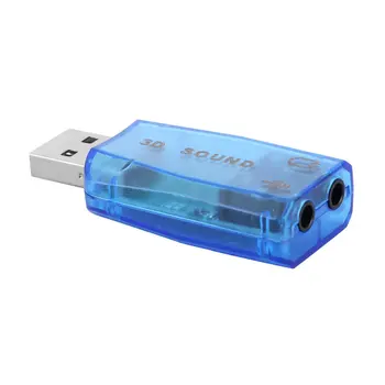 1 предмет 3D для аудиокарты USB 1.1 Адаптер микрофона/динамика Объемный звук 7.1 CH для ноутбука прямая поставка