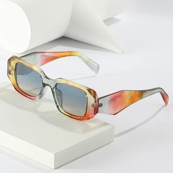 Новый европейский и американский модный тренд женские солнцезащитные очки для трансграничной уличной съемки солнцезащитные очки красочные солнцезащитные очки