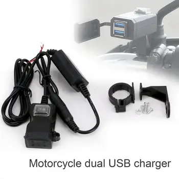 50% Бесплатное USB-зарядное устройство для мотоцикла, крепление на руль, Быстрое зарядное устройство для телефона с переключателем для iPhone