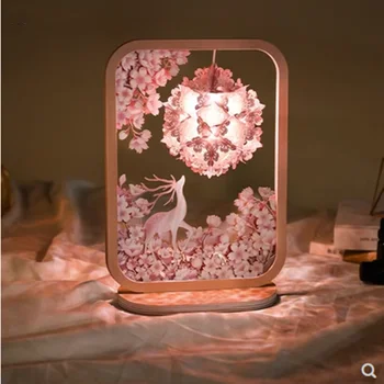 Креативная лампа для вырезания из бумаги 