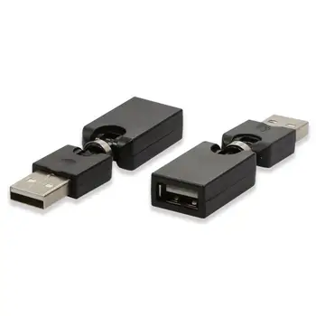 Поворотный регулируемый угол 360º USB 2.0, кабель-адаптер для мужчин и женщин, конвертер