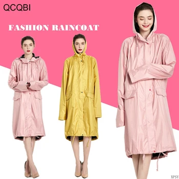 Длинный дождевик, Женская модная дождевальная одежда, женская куртка, дождевик для одного человека, дождевик