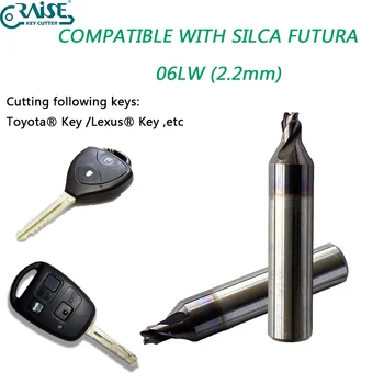 ILCO SILCA FUTURA PRO 06L 06LW 2,2 мм Ключевой Станок Фреза Вторичного рынка для Toyota Lexus Лазерный Дубликат ключа Слесарные Инструменты