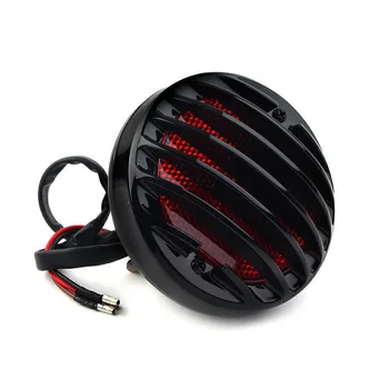 Автомобильный фонарь Черный Стоп-сигнал для мотоциклов Номерной знак Мотоцикла Красный круглый Ходовой фонарь Задний фонарь Абсолютно Новый