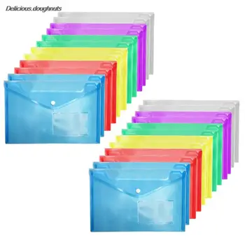 Прозрачные Красочные пластиковые папки формата А5, Сумка для файлов, Сумки для хранения документов, Папки для хранения Бумаги