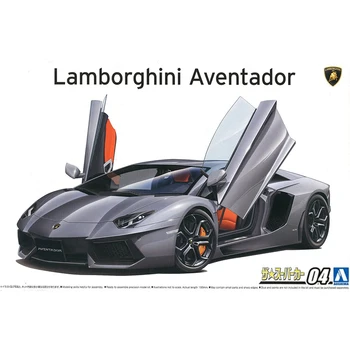 Aoshima 05864 1/24 Lamborghini AVENTADOR LP700-4'11 Гоночный Спортивный Автомобиль Автомобиль Ручной Работы Хобби Игрушка Пластиковая Модель Сборочный Комплект