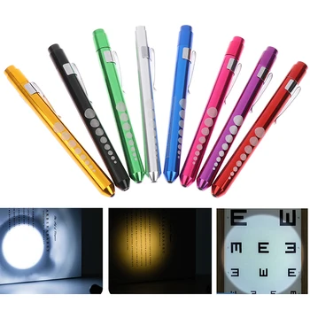 Светодиодный фонарик, Рабочая лампа, Ручка для оказания первой помощи, Лампа для измерения Зрачка, Портативная Медицинская Ручка, лампа