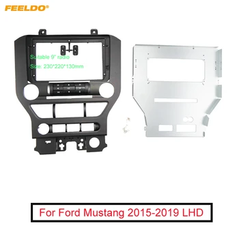 Автомобильный Стереосистемный Адаптер с 9-Дюймовым Большим Экраном и Рамкой для Ford Mustang (LHD) с низким уровнем отделки салона 2Din Dash Audio Fitting Panel Frame Kit