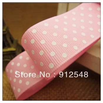 Розовая лента в крупный рубчик для Упаковки подарков, Ремесла, 1 