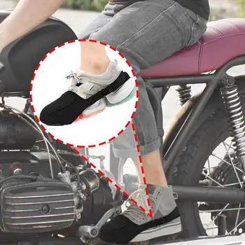 Протектор для обуви переключения передач мотоцикла, противоскользящий теплый чехол для обуви для верховой езды, устойчивый к разрыву чехол для багажника переключения передач мотоцикла