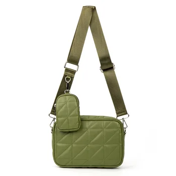 Зеленая Сумка Женская Модная сумка-Мессенджер через плечо из искусственной кожи, сумка через плечо с Регулируемым Ремешком